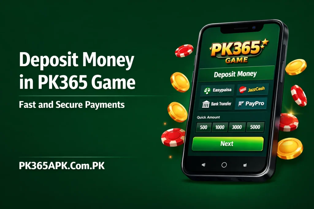 Deposit Money in PK365 Game